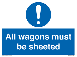 MV13384: All wagons must be sheeted