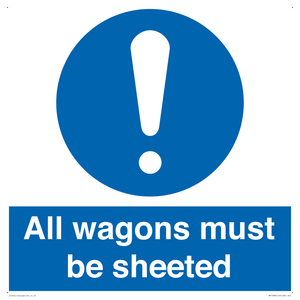 MV13384: All wagons must be sheeted