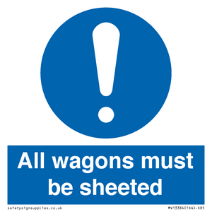 MV13384: All wagons must be sheeted