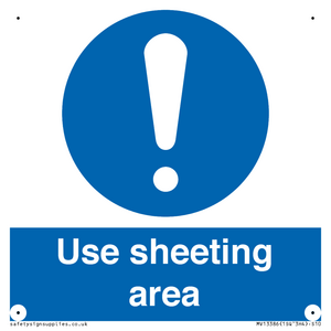 MV13386: Use sheeting area