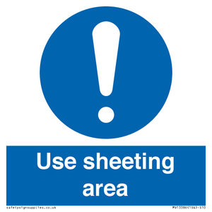 MV13386: Use sheeting area