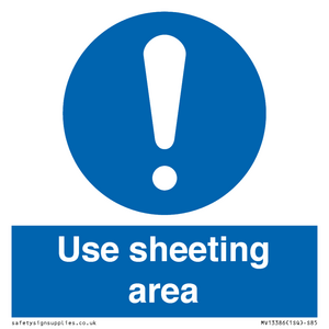 MV13386: Use sheeting area