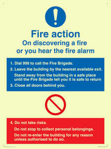 MV13418: Basic Fire Action Notice