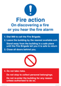 MV13418: Basic Fire Action Notice