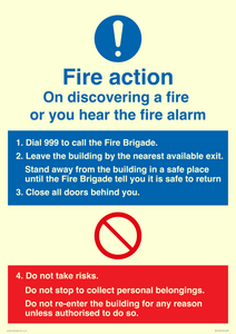 MV13418: Basic Fire Action Notice