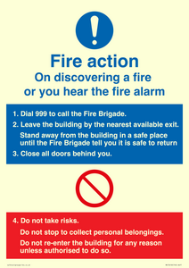 MV13418: Basic Fire Action Notice