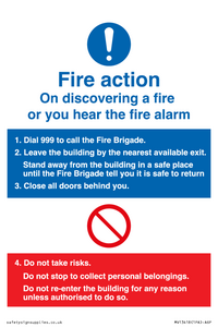 MV13418: Basic Fire Action Notice