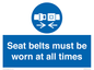 MV13520: Seat belts must be worn at all times