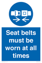 MV13520: Seat belts must be worn at all times