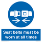 MV13520: Seat belts must be worn at all times