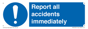 MV13531: Report all accidents immediately