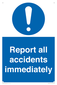 MV13531: Report all accidents immediately