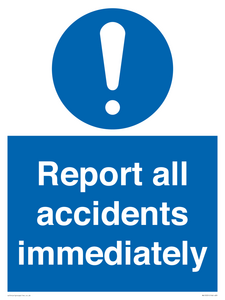MV13531: Report all accidents immediately