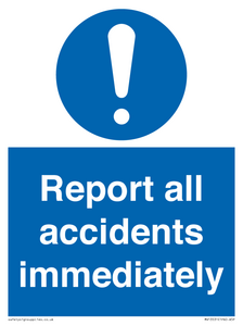 MV13531: Report all accidents immediately