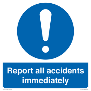 MV13531: Report all accidents immediately