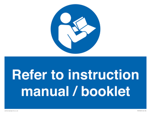 MV13922: Refer to instruction manual