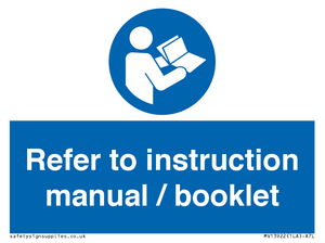 MV13922: Refer to instruction manual
