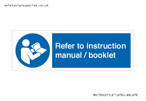 MV13922: Refer to instruction manual