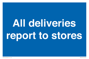MV14431: All deliveries report to stores