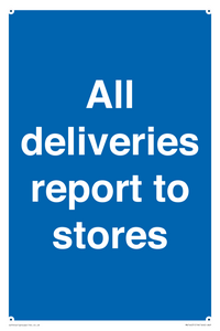 MV14431: All deliveries report to stores