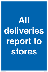 MV14431: All deliveries report to stores