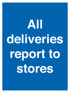 MV14431: All deliveries report to stores