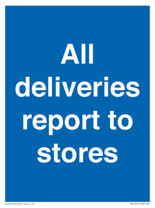 MV14431: All deliveries report to stores