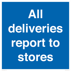 MV14431: All deliveries report to stores