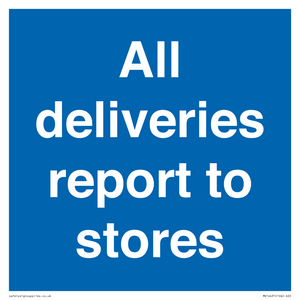 MV14431: All deliveries report to stores