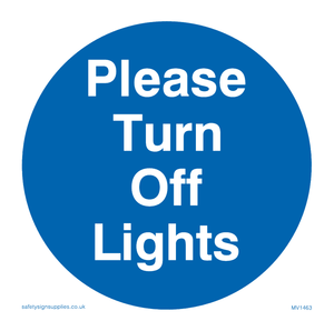 MV1463: Please turn off lights