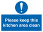 MV14640: Please keep this kitchen area clean