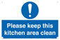 MV14640: Please keep this kitchen area clean