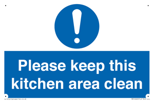 MV14640: Please keep this kitchen area clean