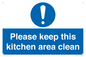 MV14640: Please keep this kitchen area clean