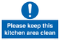 MV14640: Please keep this kitchen area clean