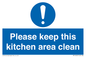 MV14640: Please keep this kitchen area clean