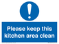 MV14640: Please keep this kitchen area clean