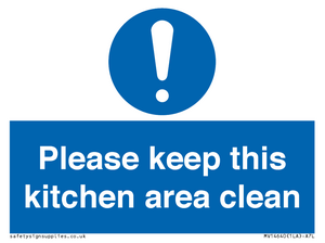 MV14640: Please keep this kitchen area clean