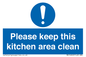 MV14640: Please keep this kitchen area clean