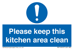 MV14640: Please keep this kitchen area clean