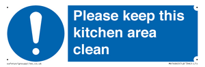 MV14640: Please keep this kitchen area clean