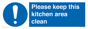 MV14640: Please keep this kitchen area clean