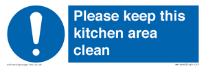 MV14640: Please keep this kitchen area clean