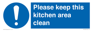 MV14640: Please keep this kitchen area clean