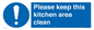 MV14640: Please keep this kitchen area clean