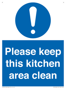 MV14640: Please keep this kitchen area clean