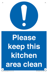 MV14640: Please keep this kitchen area clean