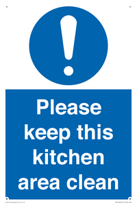 MV14640: Please keep this kitchen area clean