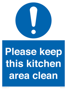 MV14640: Please keep this kitchen area clean