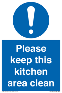 MV14640: Please keep this kitchen area clean